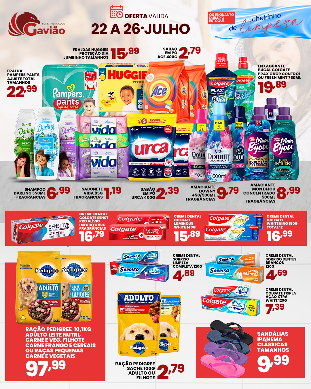 Encarte promocional: Oferta da semana